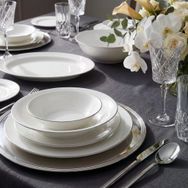 Jumbo Merlem 55 Parça Platin 12 Kişilik Yemek Takımı