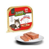Jungle 100 gr Ezme Pate Biftekli Yetişkin Kedi Konservesi