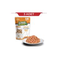 Jungle 3x100 gr Pouch Jöleli Tavuklu Kısırlaştırılmış Kedi Konservesi
