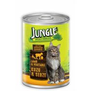 Jungle Kuzu Etli Sebzeli 415 gr Konserve Kedi Maması