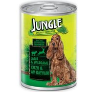 Jungle Kuzu Etli ve Av Hayvanlı 415 gr Yetişkin Köpek Konservesi