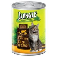 Jungle Kuzu Etli ve Sebzeli 415 gr Konserve Yetişkin Kedi Maması