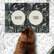 Jungle Leopard Kedi Köpek Mama Eğitim Paspası ve Beslenme Altlığı