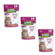 Jungle Pouch Gravy Soslu Biftek Etli 3x100 gr Konserve Kısırlaştırılmış Kedi Maması