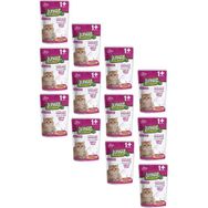 Jungle Pouch Gravy Soslu Biftekli 12x100 gr Konserve Kısırlaştırılmış Kedi Maması