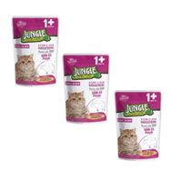 Jungle Pouch Gravy Soslu Biftekli 3x100 gr Konserve Kısırlaştırılmış Yaş Kedi Maması