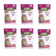Jungle Pouch Sığır Eti Parçalı Kısırlaştırılmış 6x100 gr Kedi Konservesi