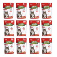 Jungle Pouch Sığır Eti Parçalı Soslu 12x100 gr Yetişkin Kedi Konservesi