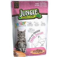 Jungle Pouch Tavuklu 24x100 gr Yavru Kedi Konservesi