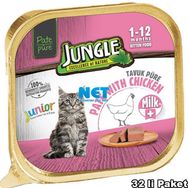 Jungle Sütlü ve Tavuklu Ezme 100 gr Yavru Kedi Konservesi