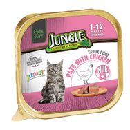 Jungle Sütlü ve Tavuklu Ezme 6x100 gr Yavru Kedi Konservesi