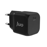 Juo 20W GaN USB-C iPhone ve iPad ve Android Uyumlu PD QC4.0 Type-C Siyah Hızlı Şarj Cihazı