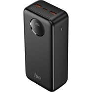 Juo 30.000 mAh 22.5W Siyah Dijital Led Ekranlı Taşınabilir Hızlı Şarj Cihazı Powerbank