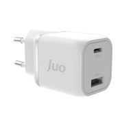 Juo 35W GaN USB-C + USB-A iPhone ve iPad ve Samsung PPS Uyumlu PD QC4.0 Type-C Beyaz Hızlı Şarj Cihazı