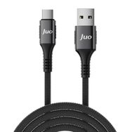 Juo 66W USB-A to Type-C Örgülü 2 mt Hızlı Şarj ve Data Kablosu
