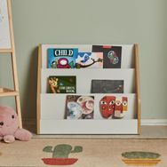 Just Home Beyaz Safir Meşe Ada Çocuk Odası Montessori Kitaplık