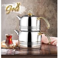 Kahramanlar Enza Line Gold Orta Boy Çaydanlık Takımı