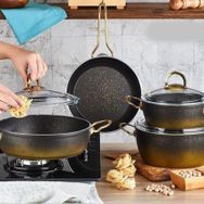 Kahramanlar Fiesta Gold 7 Parça Tencere Seti