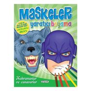 Kahramanlar ve Canavarlar Maskeler Yaratıcı Boyama