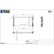 Kale 348440 Fiat Egea 1.3 1.4 AL PL BRZ Radyatör
