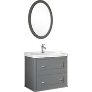 Kale Miro 80 cm Mat Gri Banyo Dolabı