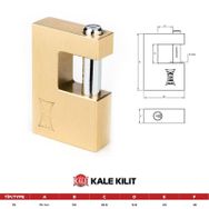 Kale Sarı 70 mm KD00150-270Kayar Milli Pirinç Asma Kilit