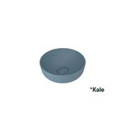 Kale Zero 2.0 40x40 cm Mat Mavi Yuvarlak Çanak Lavabo