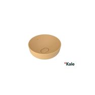 Kale Zero 2.0 40x40 cm Mat Sarı Yuvarlak Çanak Lavabo