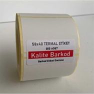 Kalite Barkod 40x58 10 Rulo 5000 Adet Termal Barkod Etiketi
