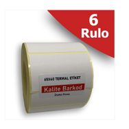 Kalite Barkod 40x60 6 Rulo 6000 Adet Termal Barkod Etiketi