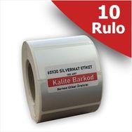 Kalite Barkod 60x30 Silvermat Etiket