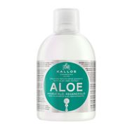 Kallos Cosmetics Aloe 1000 ml Kuru ve Yıpranmış Saçlar Için Aloe Vera Özlü Nem Terapisi ve Işıltı Verici Şampuan