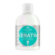 Kallos Cosmetics Keratinli ve Süt Proteinli Keratin 1000 ml Kuru Hasarlı Kimyasal İşlem Görmüş Saçlara Şampuan