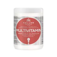 Kallos Cosmetics Multivitamin 1000 ml Ginseng Özü Ve Avakado Yağı Içeren Enerji Verici Saç Bakım Maskesi
