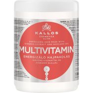 Kallos Cosmetics Multivitamin Energizing Ginseng Özü ve Avakado Yağı Içeren 1000 ml Saç Bakım Maskesi
