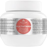 Kallos Cosmetics Multivitamin Energizing Ginseng Özü ve Avakado Yağı Içeren 275 ml Saç Bakım Maskesi