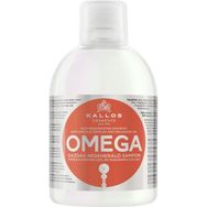 Kallos Cosmetics Omega 1000 ml Cansız ve Yıpranmış Saçlara Omega-6 Kompleksli ve Macadamia Yağlı Onarım Şampuanı