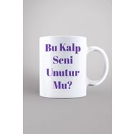 Kalp Desenli Kupa Bardak