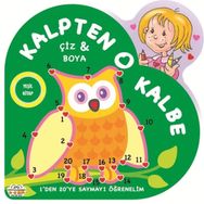 Kalpten Kalbe Çiz Boya - Yeşil Kitap - 0-6 Yaş Yayınları