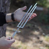 Kamp Ayısı Sai 3'lü Paslanmaz Çelik Büyük Et ve Tavuk Şişi