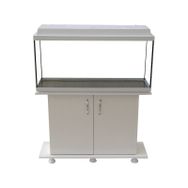 Kanki Pet 100 cm Beyaz Düz Akvaryum ve Sehpası Takım