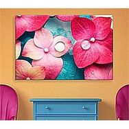 Kanvas Sanat CNV-052 Pembe Çiçek Kanvas Tablo