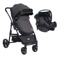 Kanz D-GO Travel Sistem Siyah Bebek Arabası Puset