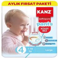 Kanz Soft & Pure Pants No:4 Large Külot Bebek Bezi
