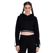 Kappa 222 Banda Vanity Tk Black White1 Kadın Sweatshirt