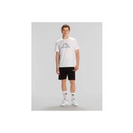 Kappa 321W4GW-001 Logo Brian Beyaz Yuvarlak Yaka Erkek T-shirt