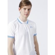 Kappa 351C7MWA53 M LOGO MALTAX 5 MSS Düz Beyaz Erkek Polo T-shirt