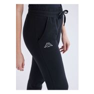 Kappa 371E82W005 W Logo Theek Slim Normal Bel Lastikli Fit Düz Siyah Kadın Eşofman Altı