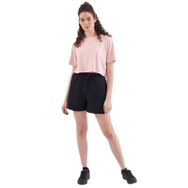 Kappa 381G8Mww71 W Authentic Ghigax Bisiklet Yaka Oversize Düz Pembe Kadın T-Shirt