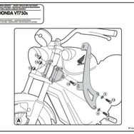Kappa AS122A2 Honda VT 750 S 10-15 Motosiklet Rüzgar Siperlik Bağlantısı